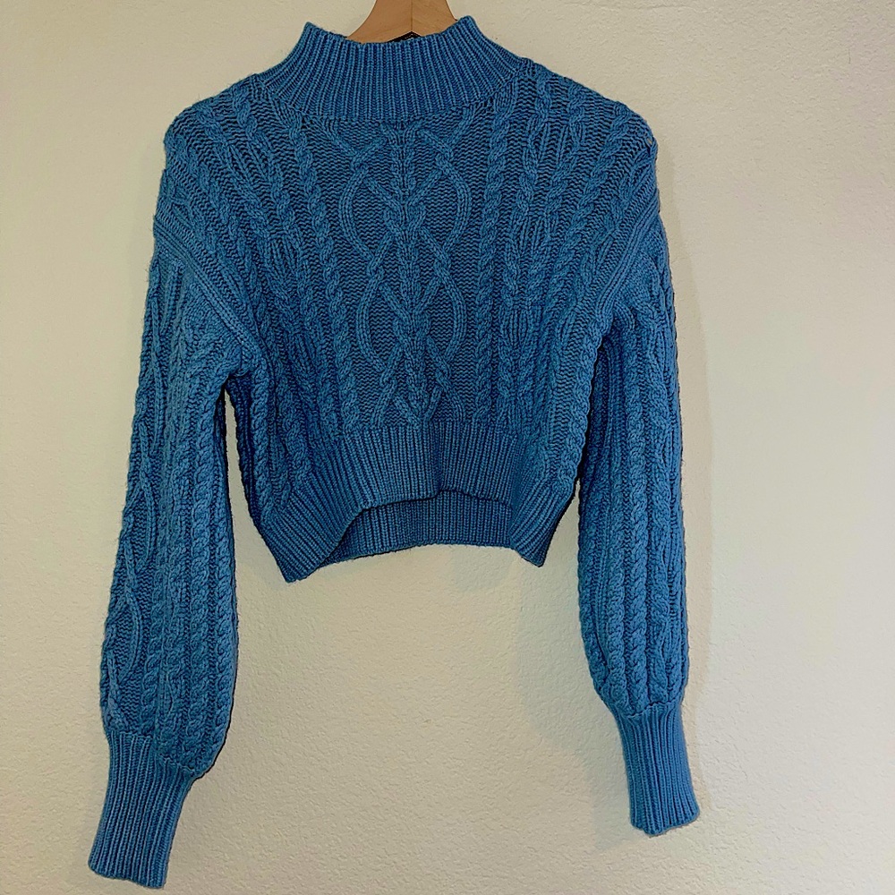 S Blue Cozy Sweater